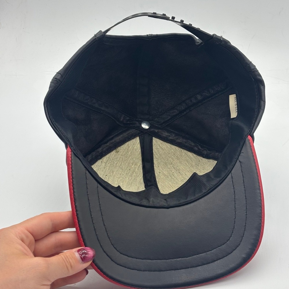 Vintage 1995 San Francisco 49ers Super Bowl XXIX Champs Leather Snapback Hat - Picture 5 of 6